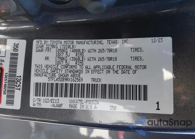 5TFLA5DB9RX162569: 44456229