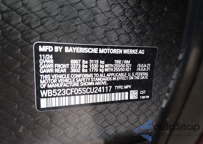 WB523CF05SCU24117: 44455488