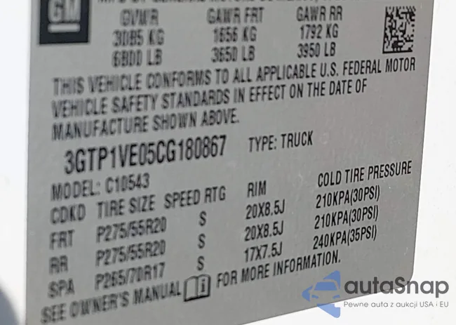 3GTP1VE05CG180867: 44455631