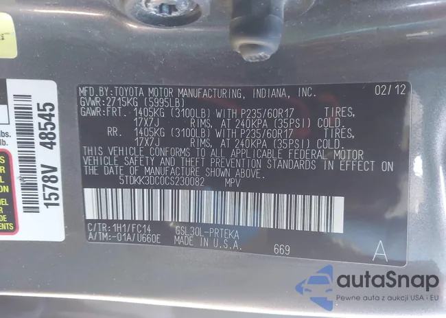 5TDKK3DC0CS230082: 44456787