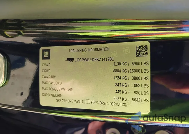 1GCPWEED2KZ141981: 44456828