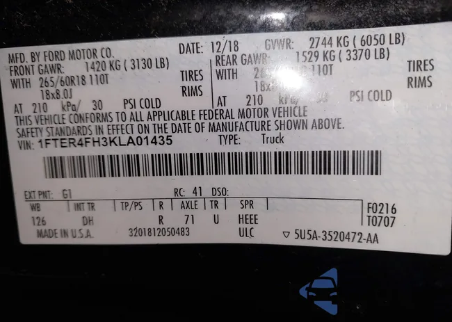 1FTER4FH3KLA01435: 44456840