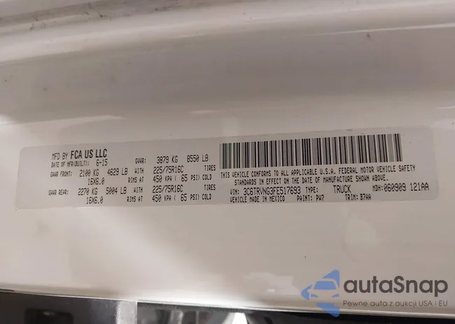 3C6TRVNG3FE517693: 44457112