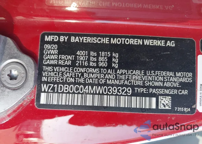 WZ1DB0C04MW039329: 44456400