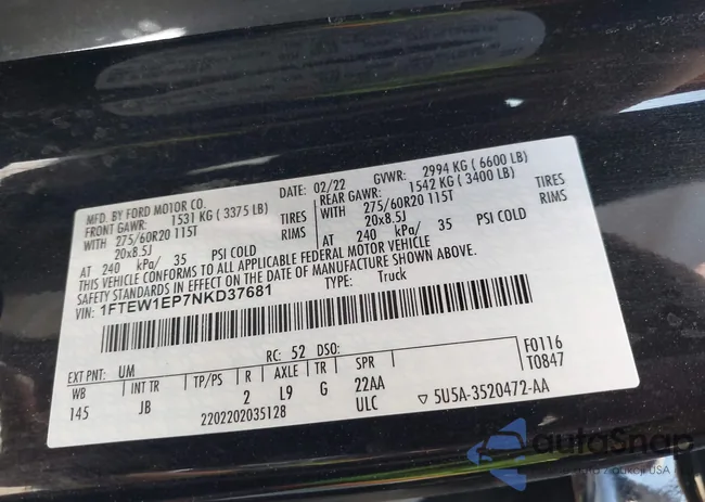 1FTEW1EP7NKD37681: 44456549