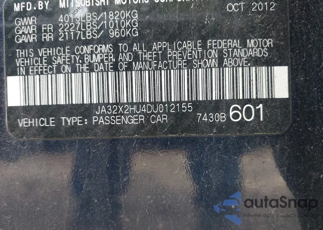 JA32X2HU4DU012155: 44456630