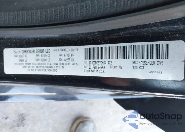 1C3CCBAB7DN641479: 44456678