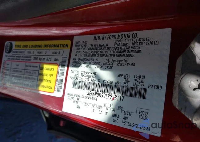 3FA6P0D99ER238117: 44456725