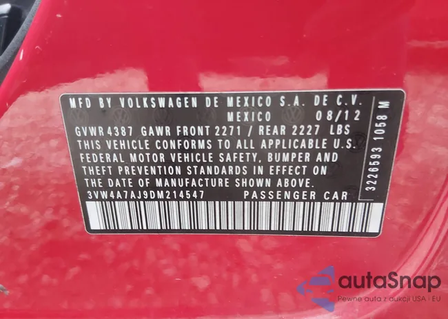 3VW4A7AJ9DM214547: 44457748