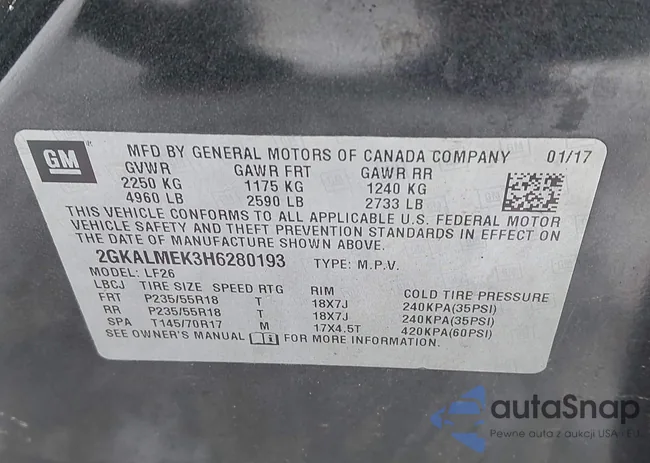 2GKALMEK3H6280193: 44457875