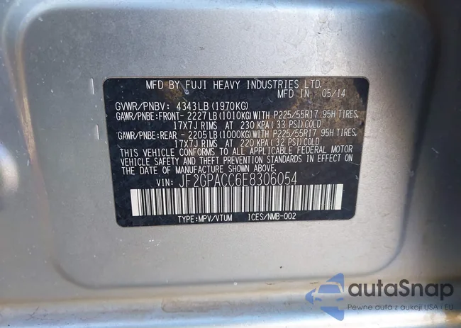 JF2GPACC6E8306054: 44457944