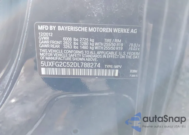 5UXFG2C52DL788274: 44457959