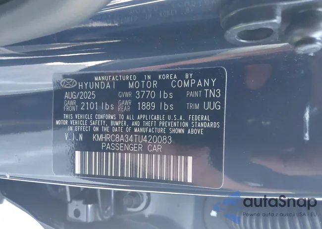 KMHRC8A34TU420083: 44458097