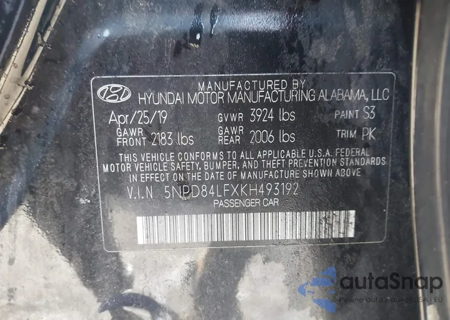 5NPD84LFXKH493192: 44458867