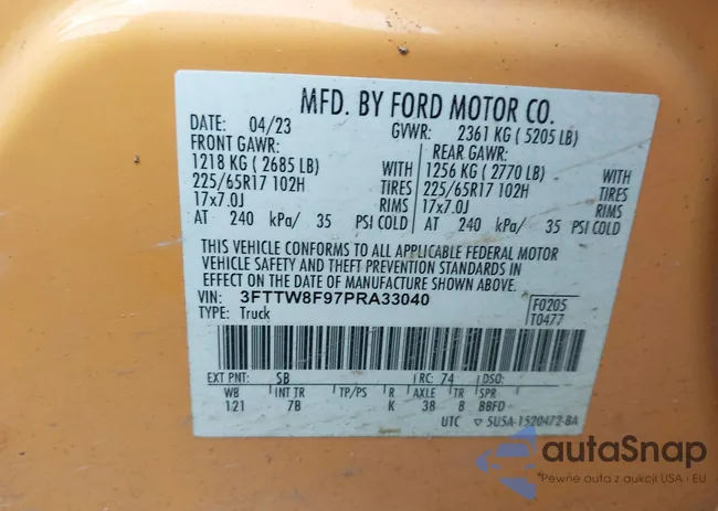 3FTTW8F97PRA33040: 44458998