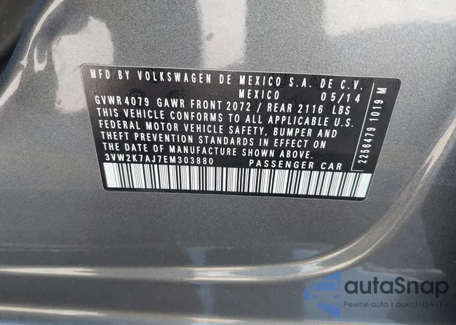 3VW2K7AJ7EM303880: 44459190