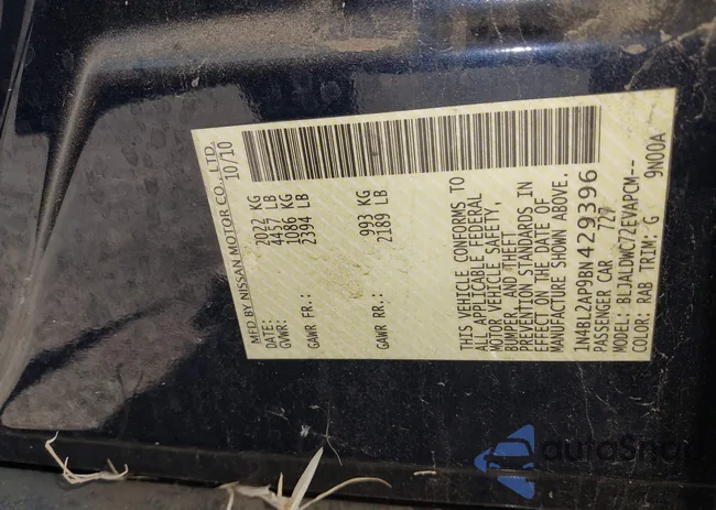 1N4BL2AP9BN429396: 44459322