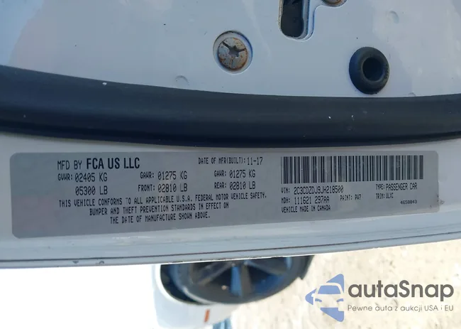 2C3CDZDJ9JH218500: 44458406