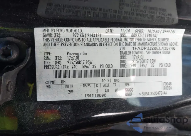 1FADP3J28EL435746: 44458503