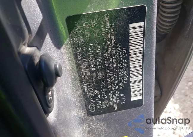 KMHGC46E39U024665: 44458541