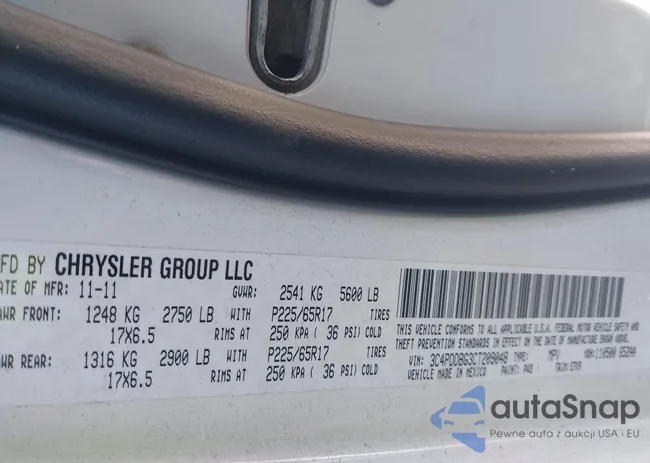 3C4PDDBG3CT209048: 44458574