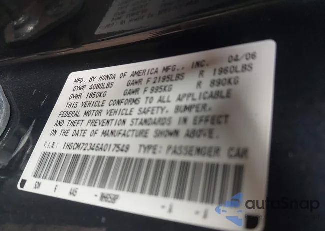 1HGCM72346A017549: 44458590