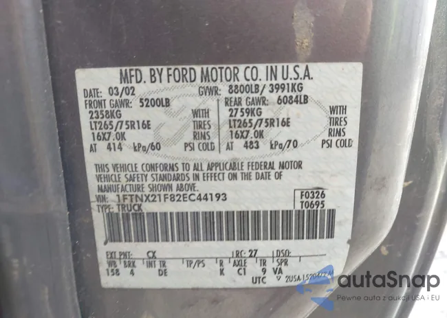 1FTNX21F82EC44193: 44459779