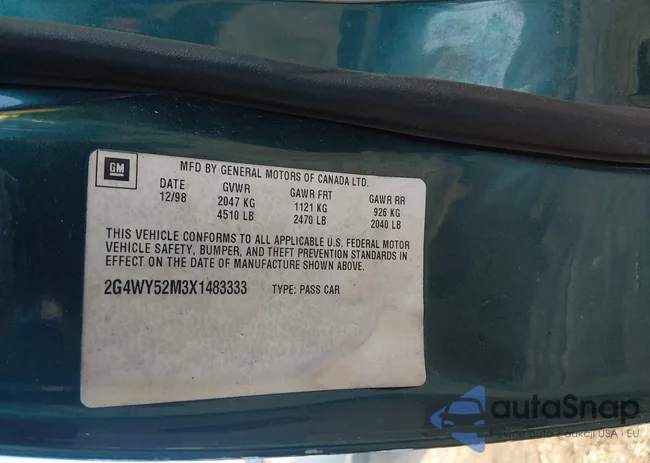 2G4WY52M3X1483333: 44459785