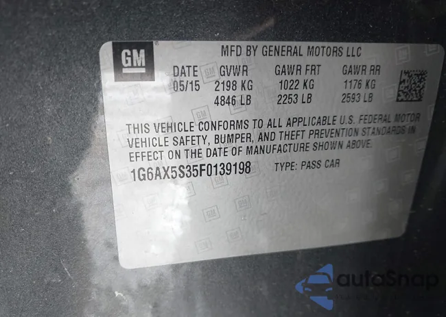 1G6AX5S35F0139198: 44459845