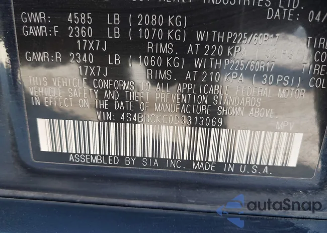 4S4BRCKC0D3313069: 44459878