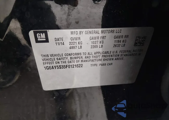 1G6AY5S35F0121622: 44459914