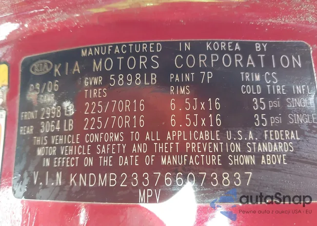 KNDMB233766073837: 44459926