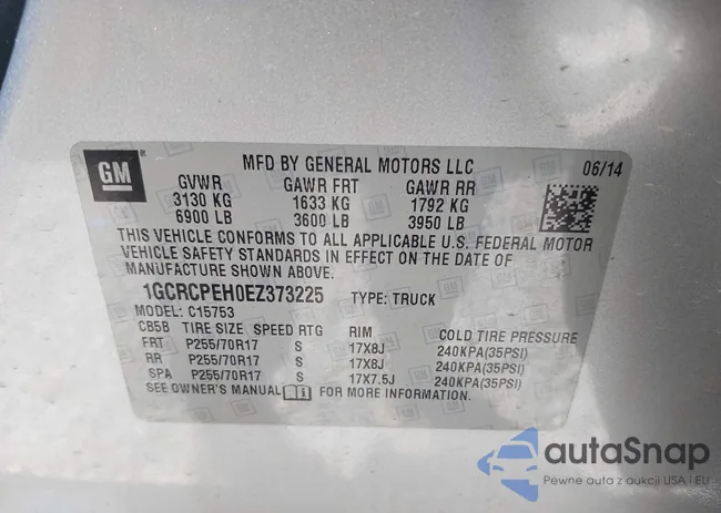 1GCRCPEH0EZ373225: 44460055