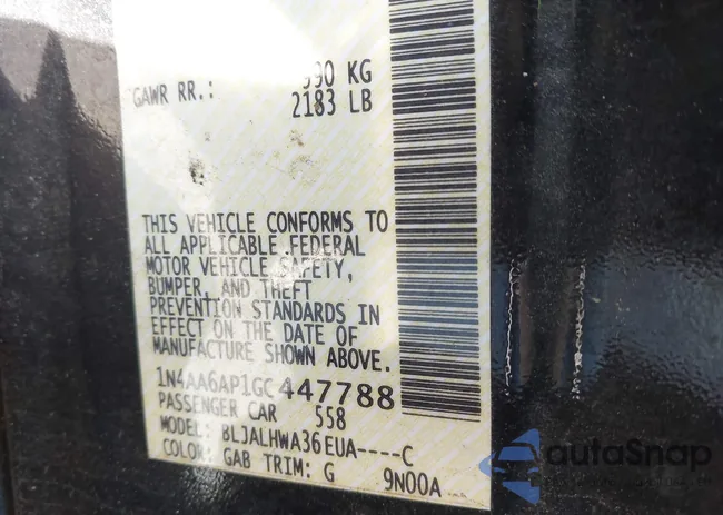 1N4AA6AP1GC447788: 44460121