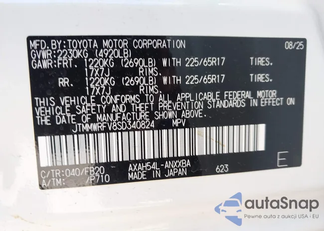 JTMMWRFV8SD340824: 44460174