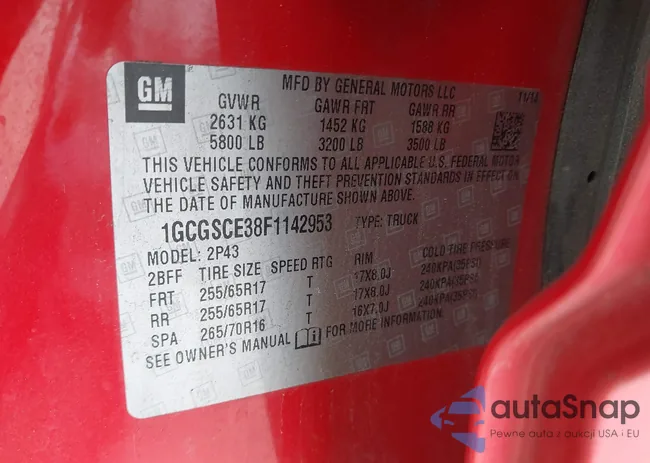 1GCGSCE38F1142953: 44460210