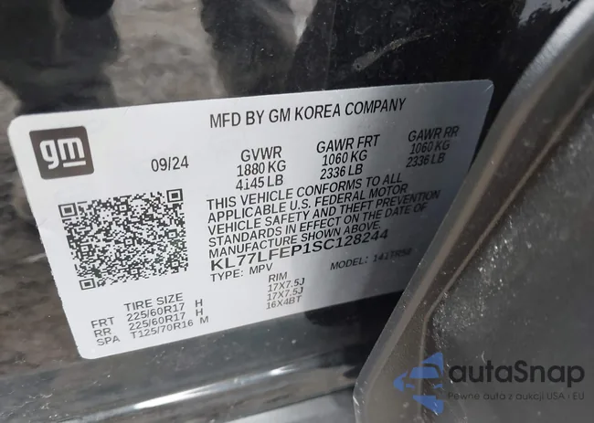 KL77LFEP1SC128244: 44460272