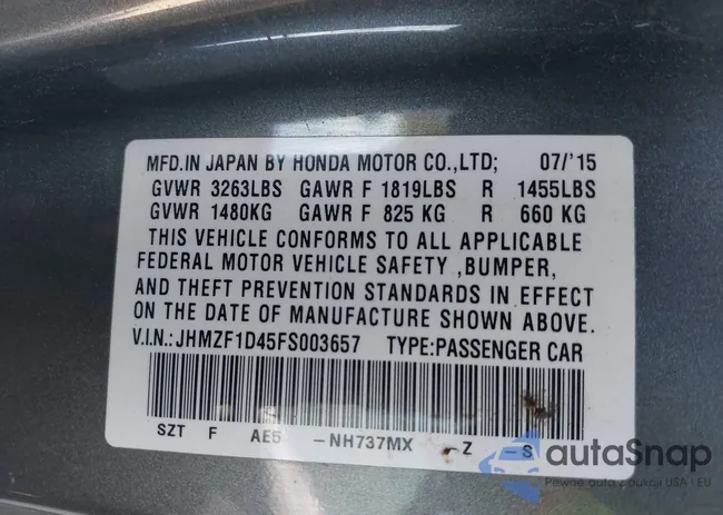 JHMZF1D45FS003657: 44459349