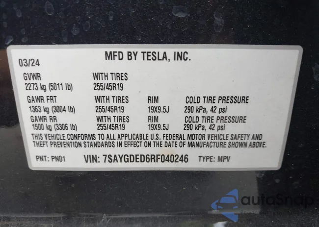 7SAYGDED6RF040246: 44459368