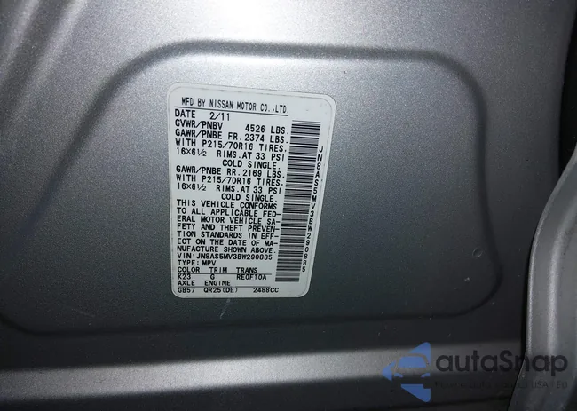 JN8AS5MV3BW290885: 44459391