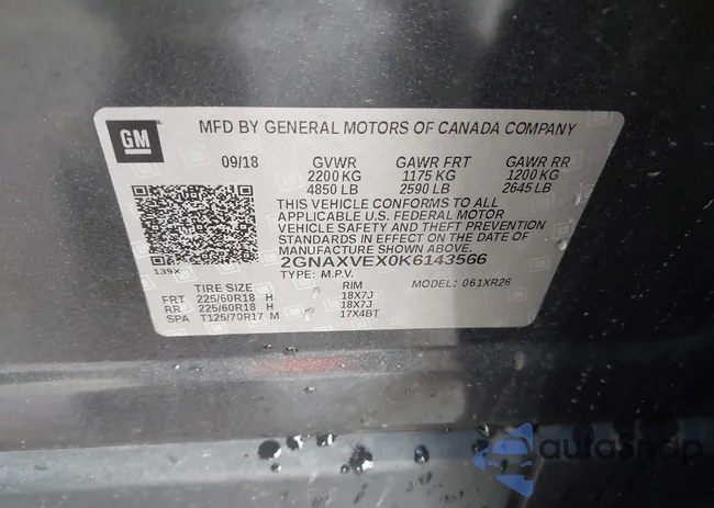 2GNAXVEX0K6143566: 44459404