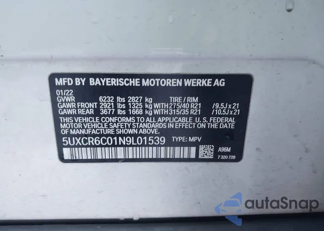 5UXCR6C01N9L01539: 44459416