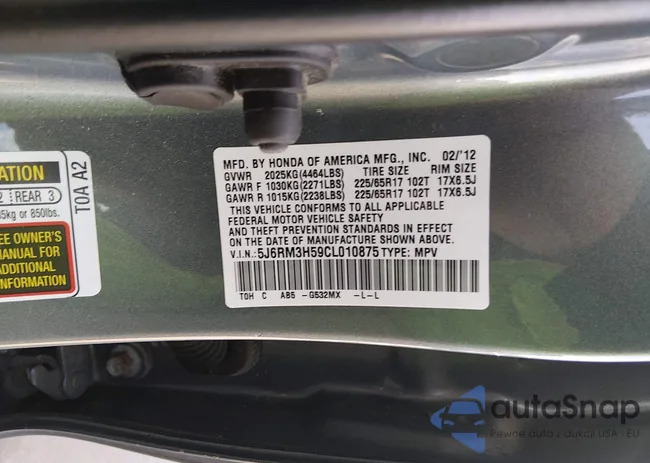 5J6RM3H59CL010875: 44459474