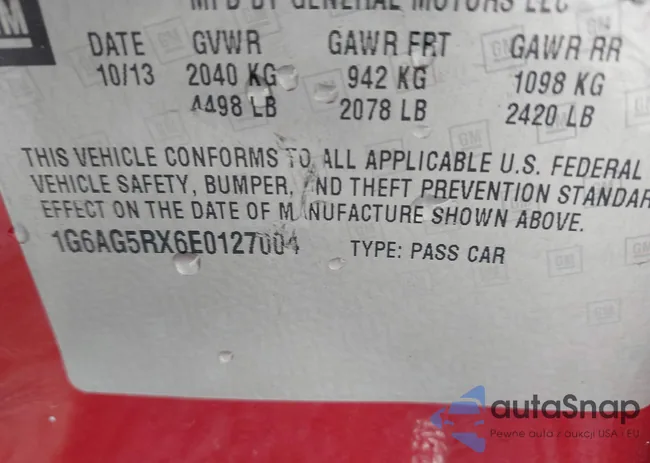 1G6AG5RX6E0127004: 44459501