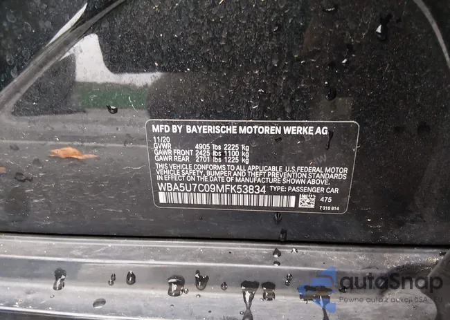 WBA5U7C09MFK53834: 44459552