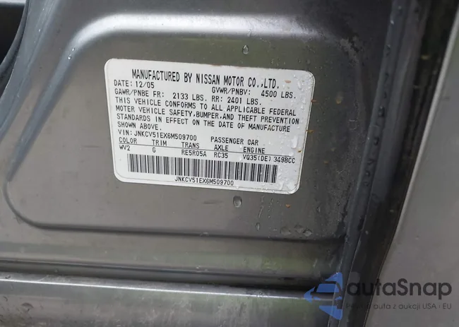 JNKCV51EX6M509700: 44459554