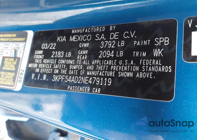 3KPF54AD2NE479119: 44459640