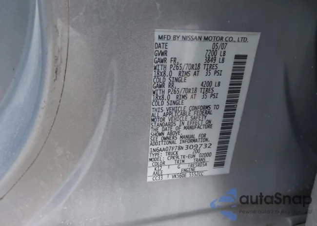 1N6AA07F78N309732: 44460855