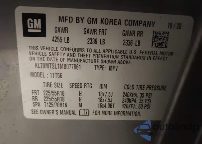 KL79MTSL1MB077861: 44460916