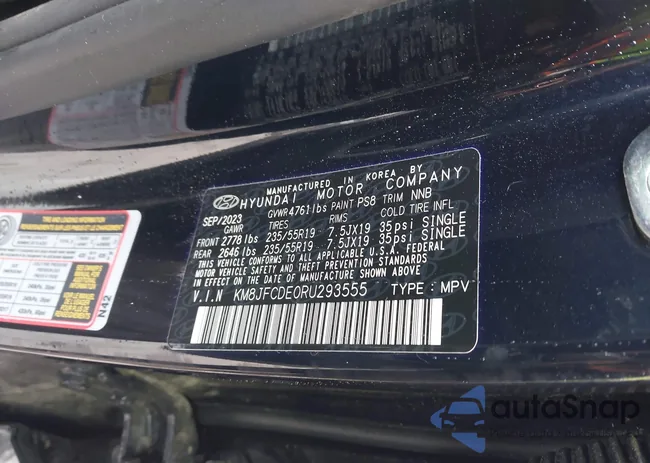 KM8JFCDE0RU293555: 44461048